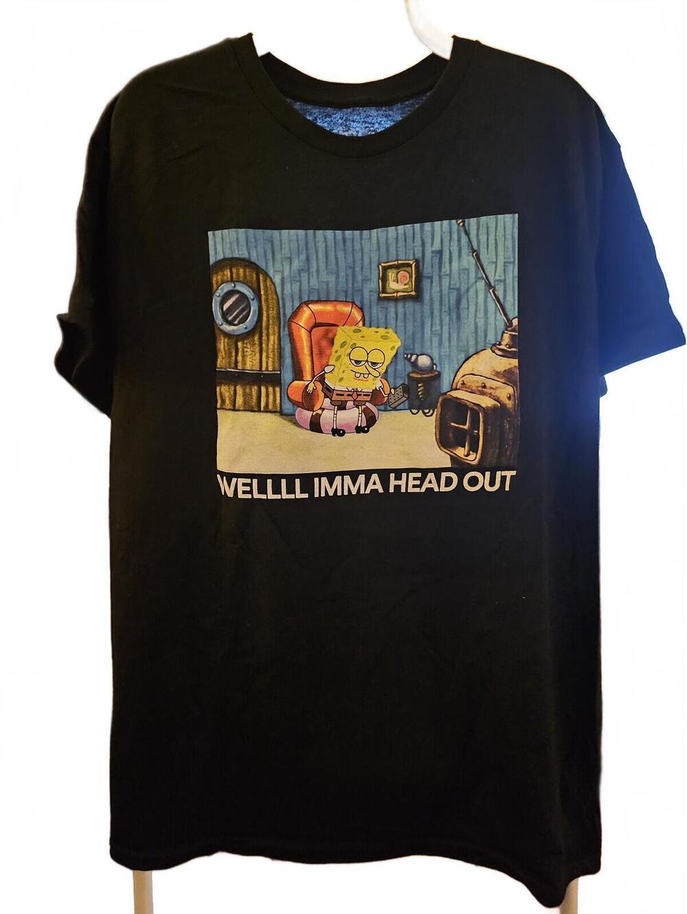 Imma Head Out SpongeBob Squarepants Meme T Shirt - Mens L - NWOT
